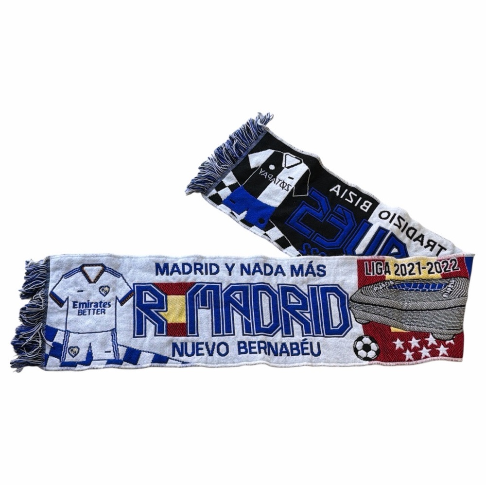Real Madrid vs. Deportivo Alavés‎ Football Game Scarf  on February 19, 2022